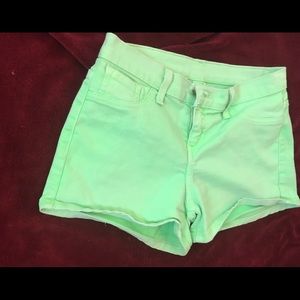 Lime green shorts